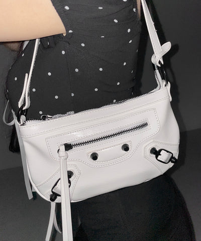 【 ショルダーストラップ付き２WAY 】ヴィンテージライクグランジミニハンドバッグ／ vintage like grunge mini hand bag