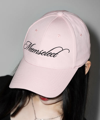 【 PINK ANGEL CLUB 】lettering LOGO embroidery CAP ／ レタリングロゴ刺繍キャップ