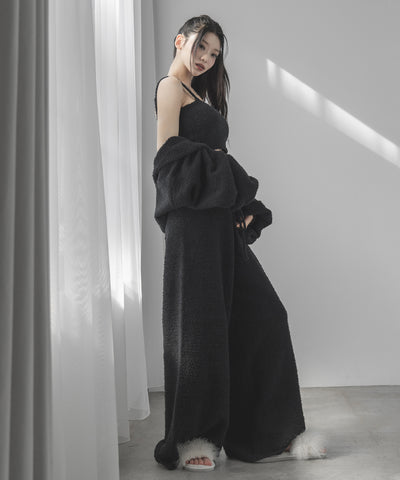【セットアップ可能 】マシュマロタッチショートカーディガン ／ marshmallow touch short cardigan