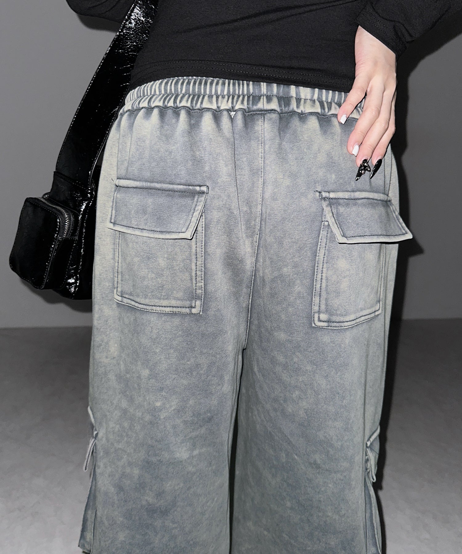ピグメントヴィンテージヘビーワイドカーゴスウェットパンツ ／ pigment vintage heavy wide cargo sweatpants