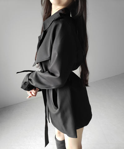 ウエストマークレディミドルトレンチコート ／ waistmark lady middle trench coat