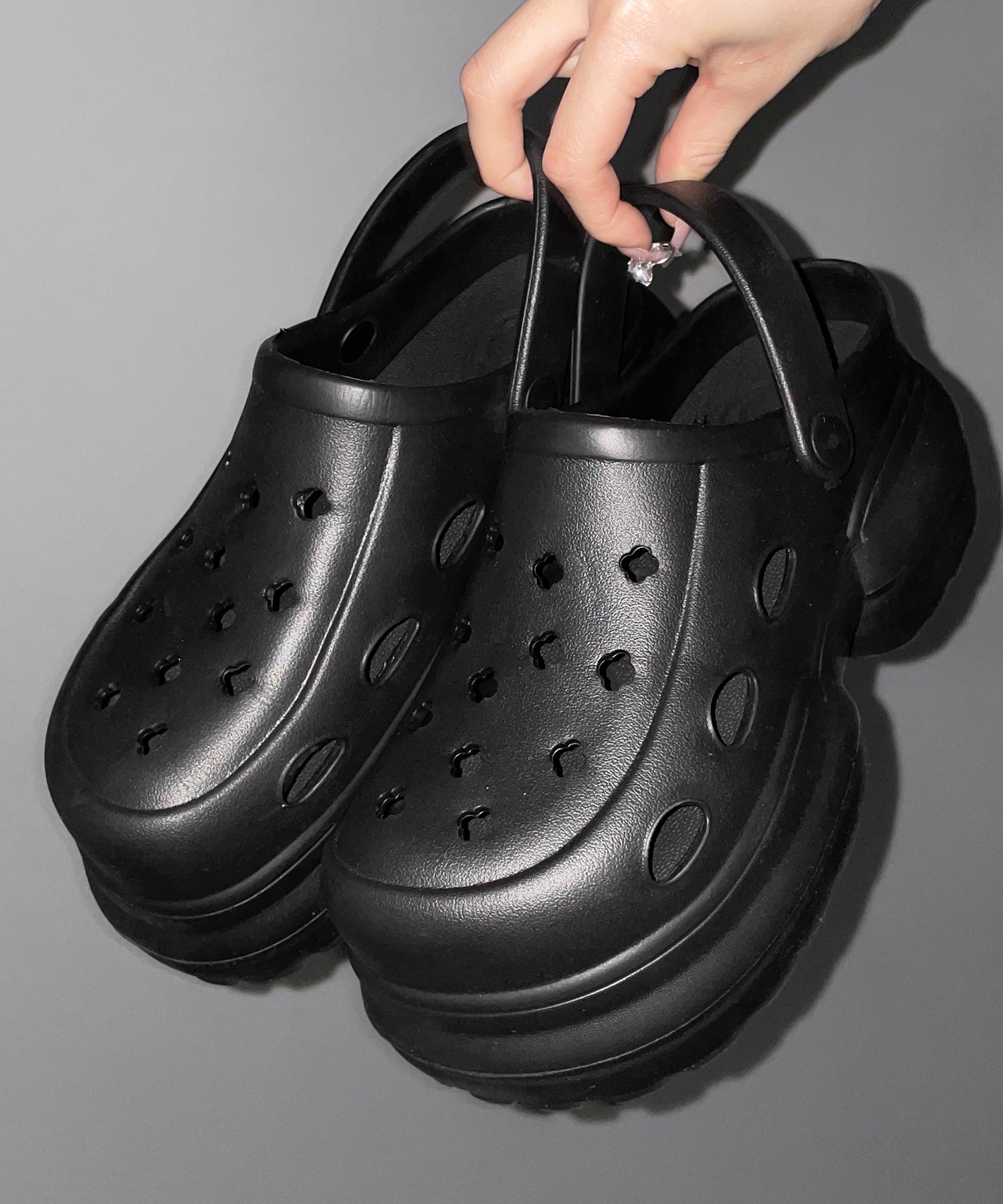 厚底クロッグサンダル ／ Platform clog sandals