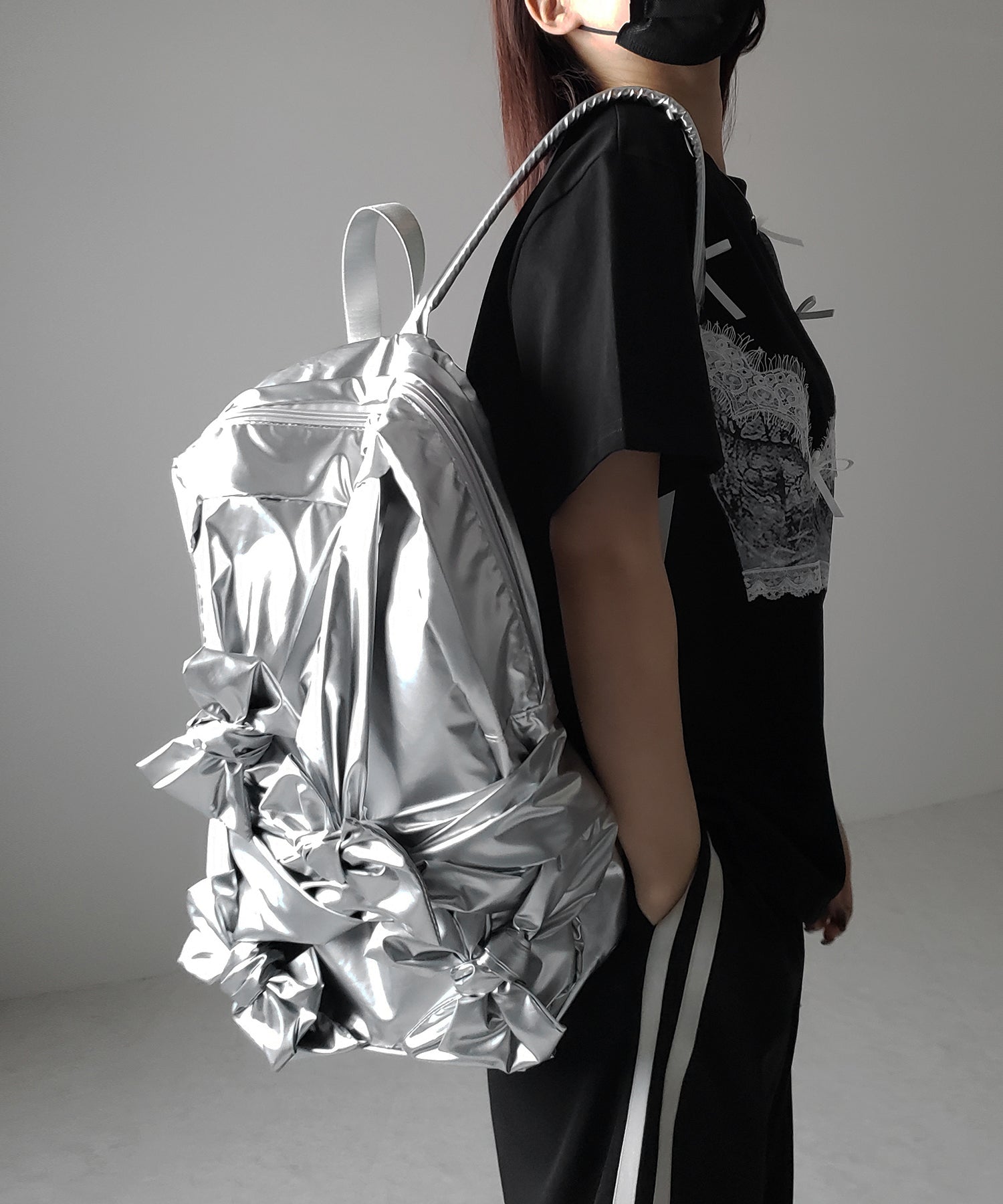 【 ２color 】バレエコアリボンバックパック ／ ballet core ribbon backpack
