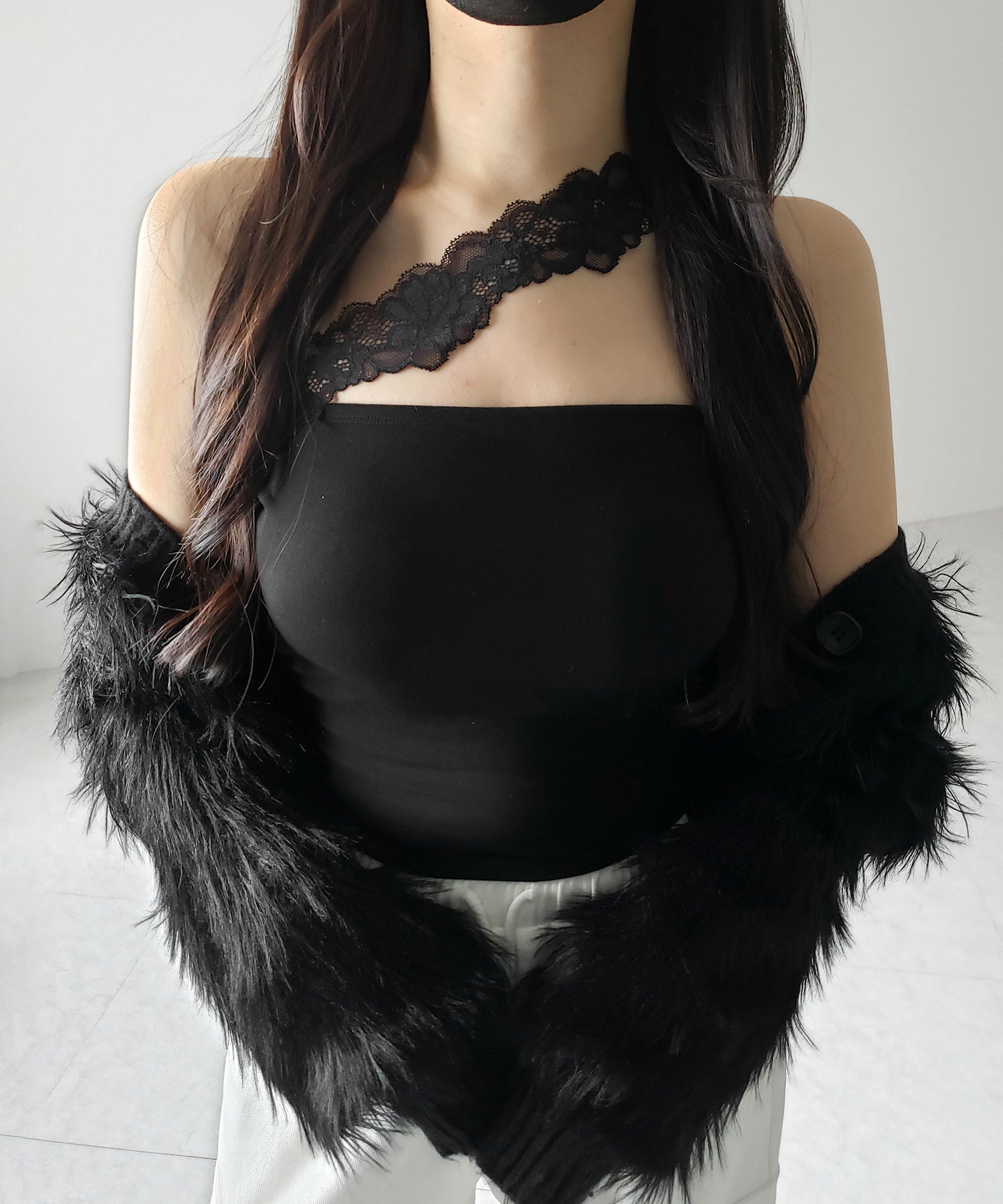 【 ２color ／ カップ付 】ナナメレーススクエアキャミソール ／ naname lace square camisole