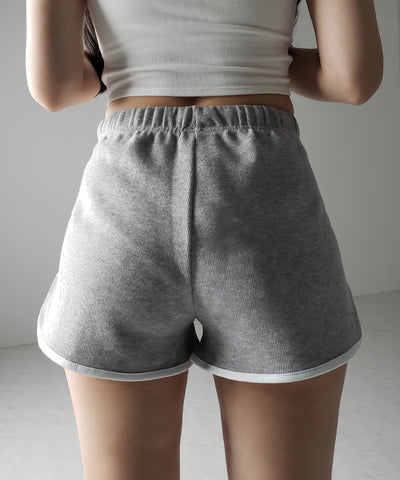 【 ３color 】サイドラインパイピングスウェットショートパンツ ／ sideline piping sweat short pants
