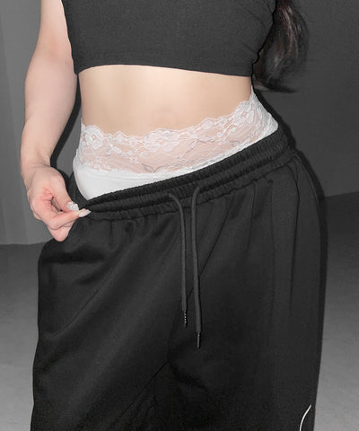 レースレイヤードインナーパンツ ／ Lace layered inner pants