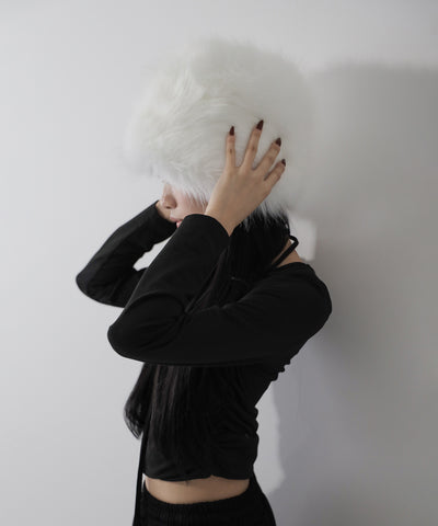 【 ２color 】ボリュームフェイクファーロシアンハット ／ volume fake fur russian hat