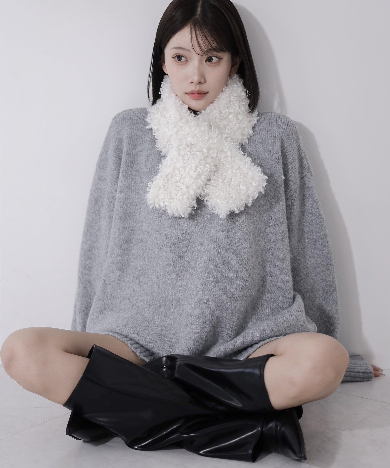 テディボアミニマフラー ／ teddy boa mini muffler