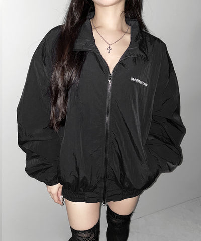 グランジロゴナイロンジャケット /  grunge logo nylon jacket