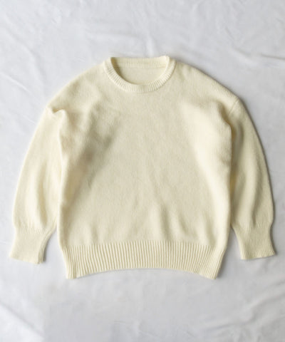 【 新色追加／２４色展開 】クルーネックもちもちカラーニットプルオーバー