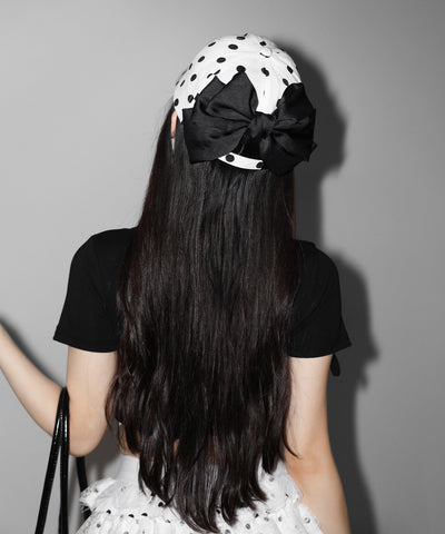 ドットバックリボンキャップ ／ DOT back ribbon CAP