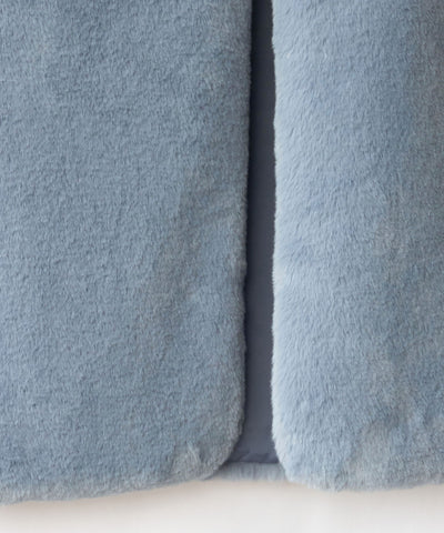 スムースタッチサイドスリットフェイクファーベスト