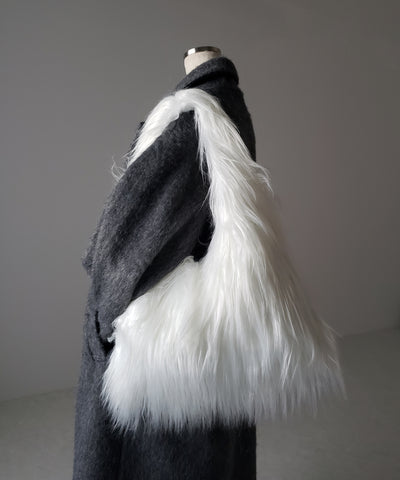 【 ５color 】シャギーファーワンハンドルショルダーバッグ ／ shaggy fur onehandle shoulder bag