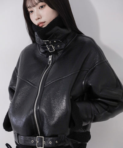B-3ヴィンテージレザーボアムートンジャケット ／ B-3 vintage leather 