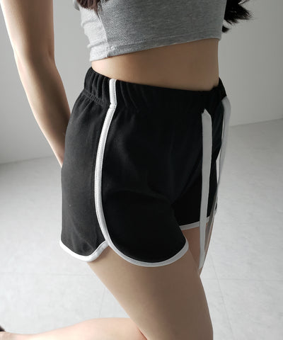【 ３color 】サイドラインパイピングスウェットショートパンツ ／ sideline piping sweat short pants
