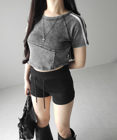 サイドラインヴィンテージショートリブＴシャツ ／ sideline vintage short lib T-shirt