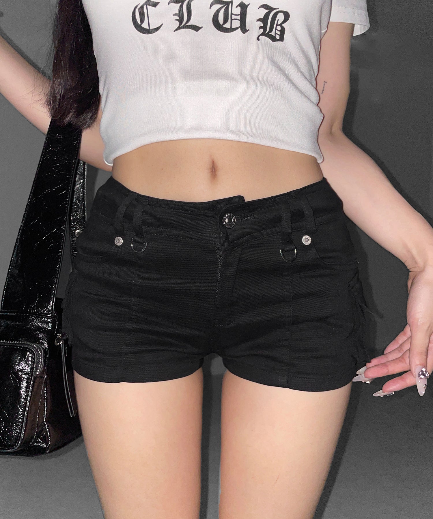 カーゴポケットリングマイクロショートパンツ ／ cargo pocket ring micro shorts