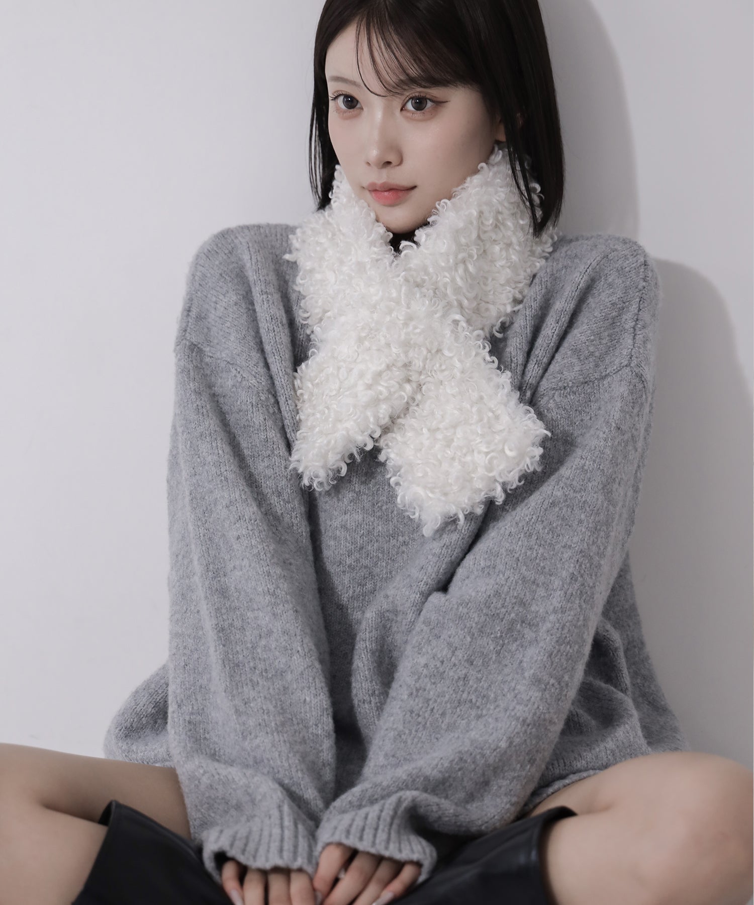 テディボアミニマフラー ／ teddy boa mini muffler