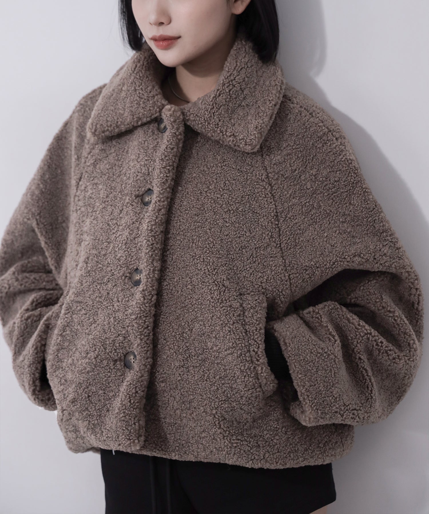 テディボアボリュームショートブルゾン ／ teddy boa volume short blouson