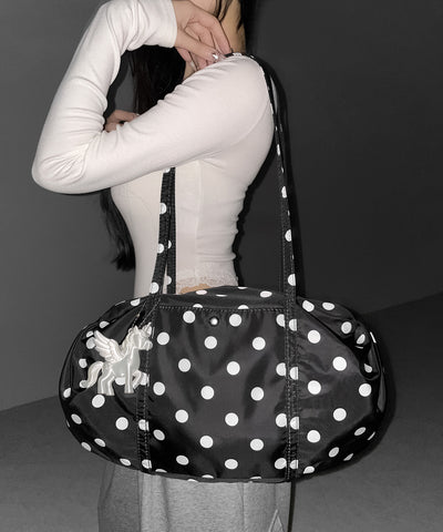 ドットミニボストンショルダーバッグ　／ Dot mini boston shoulder bag