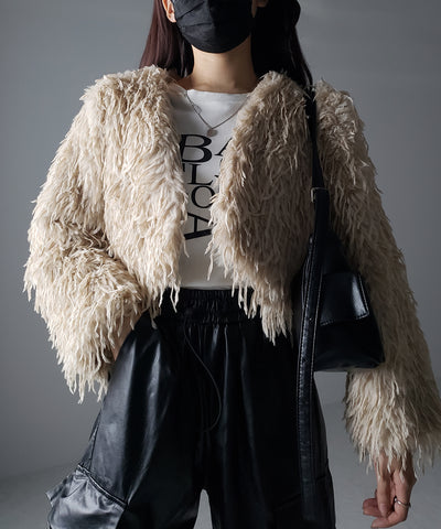 【 ４color 】ムードフェザーワイドスリーブショートカーディガン／ mood feather wide sleeve short cardigan