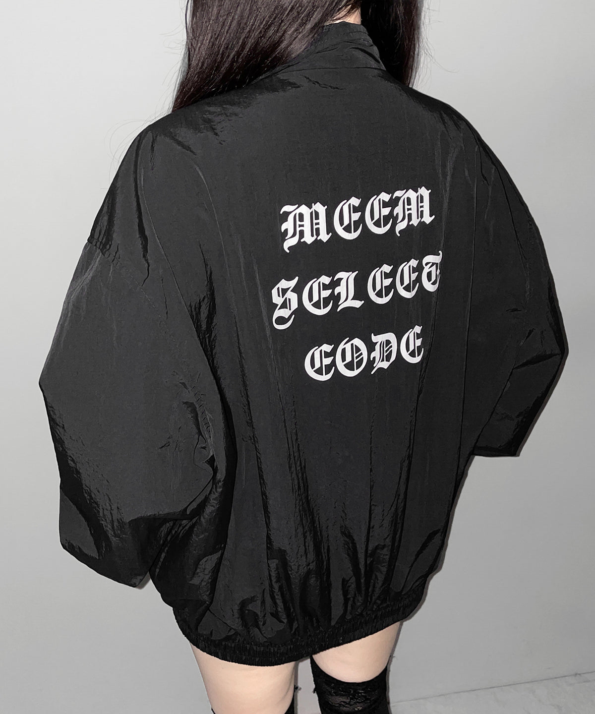 グランジロゴナイロンジャケット /  grunge logo nylon jacket