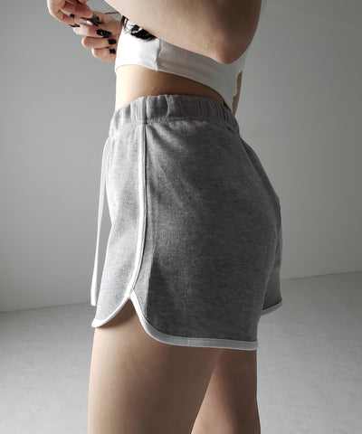 【 ３color 】サイドラインパイピングスウェットショートパンツ ／ sideline piping sweat short pants