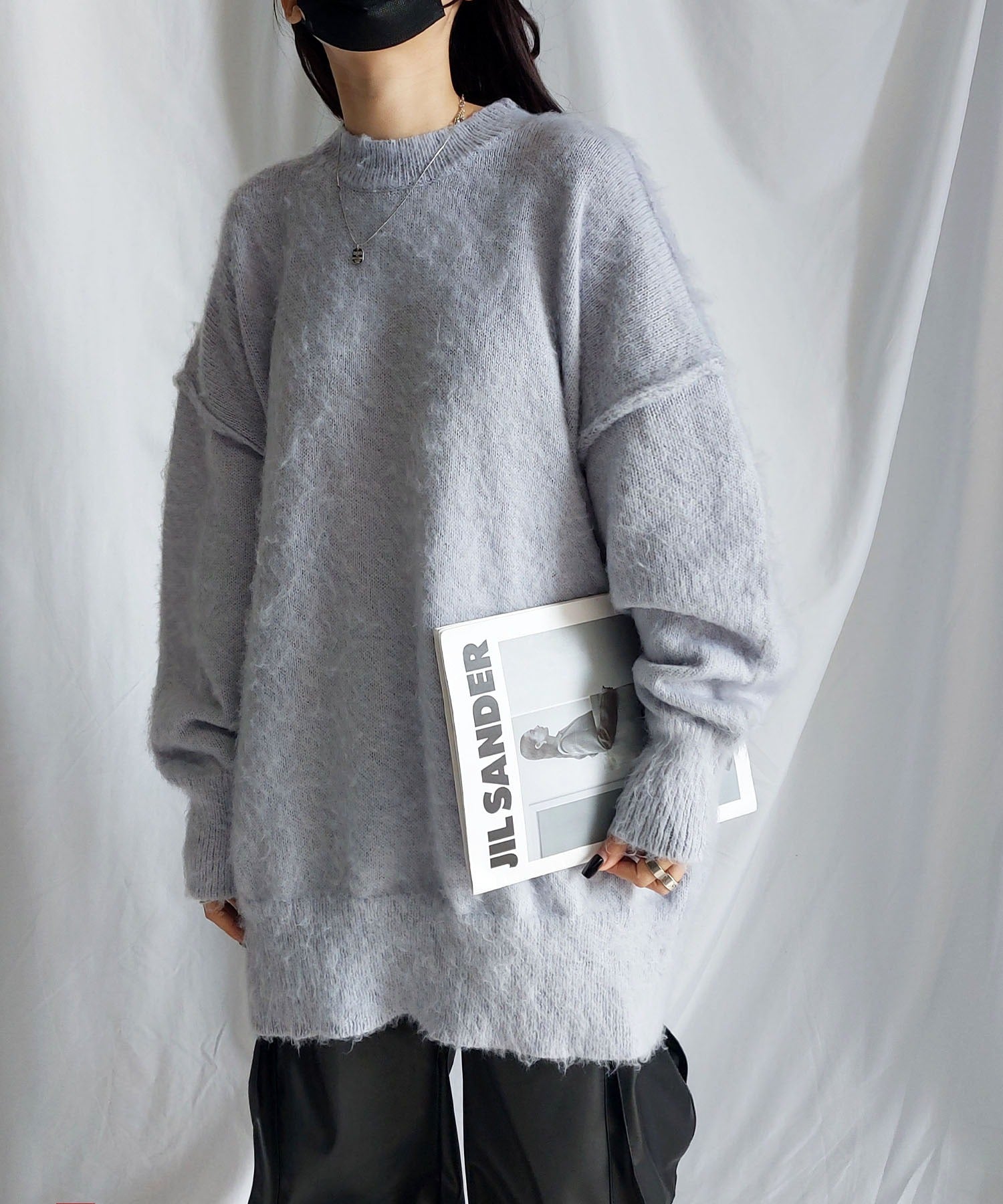 【 UNISEX 】モヘアライクＢＩＧニットプルオーバー