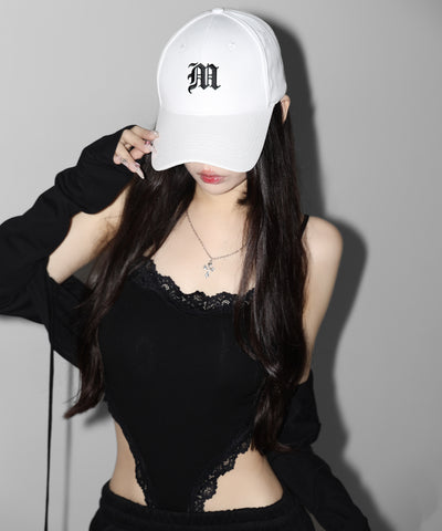 【 新色ホワイト追加！ 】M LOGO embroidery CAP ／ M LOGO 刺繍キャップ