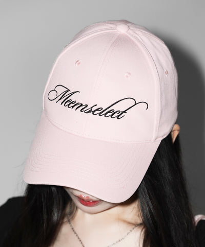 【 PINK ANGEL CLUB 】lettering LOGO embroidery CAP ／ レタリングロゴ刺繍キャップ