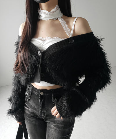 【 ２color ／ カップ付 】レースチョーカーストラップリブキャミソール ／ lace choker strap lib camisole