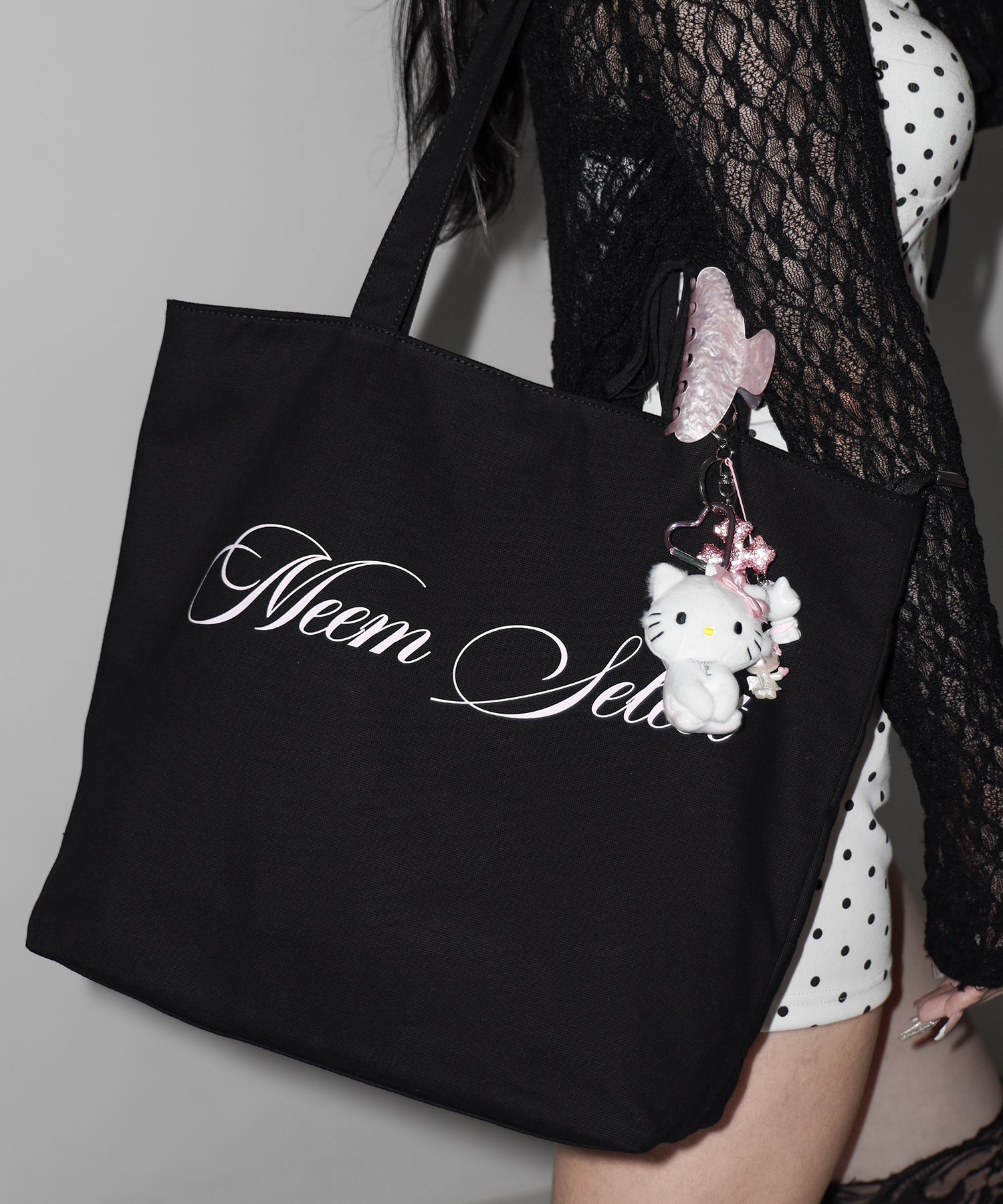 【 ２color 】レタリングロゴトートバッグ / lettering logo tote bag