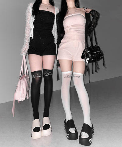 【 セットアップ 】ラインストーンベアトップ＋ハイウエストショートパンツ SET ／ 【 SETUP 】Rhinestone bare tops ＋ high waist short pants SET