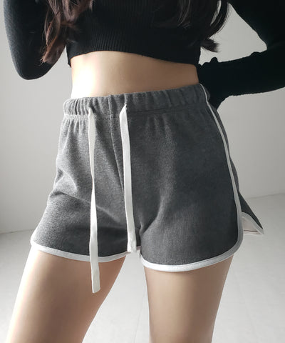 【 ３color 】サイドラインパイピングスウェットショートパンツ ／ sideline piping sweat short pants