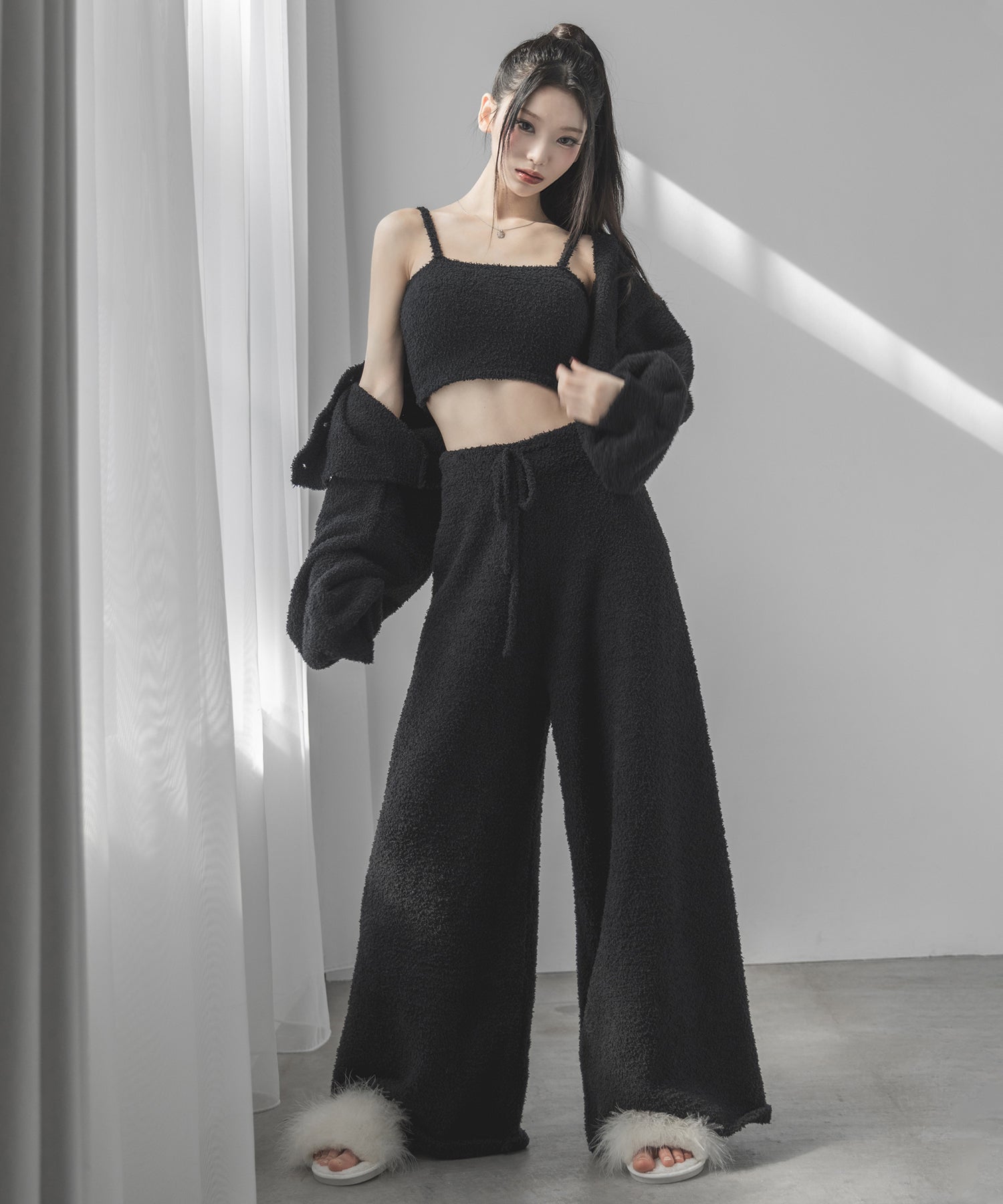 【セットアップ可能 】マシュマロタッチショートキャミソール ／ marshmallow touch short camisole