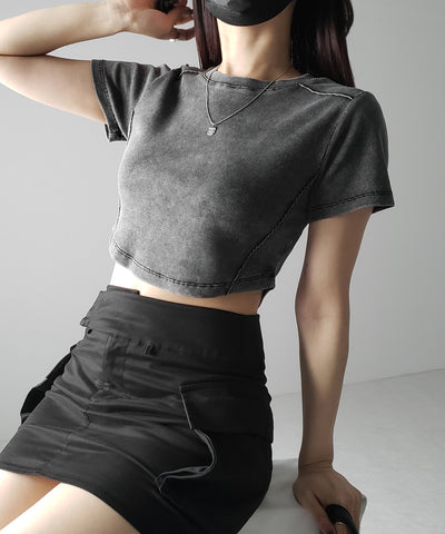 ヴィンテージショートリブＴシャツ ／ sideline vintage short lib T-shirt