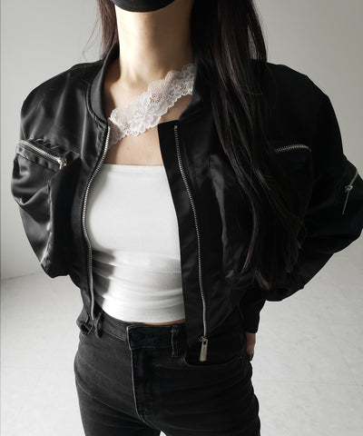 【 ２color ／ カップ付 】ナナメレーススクエアキャミソール ／ naname lace square camisole