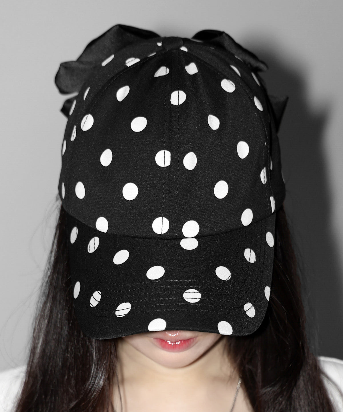 ドットバックリボンキャップ ／ DOT back ribbon CAP