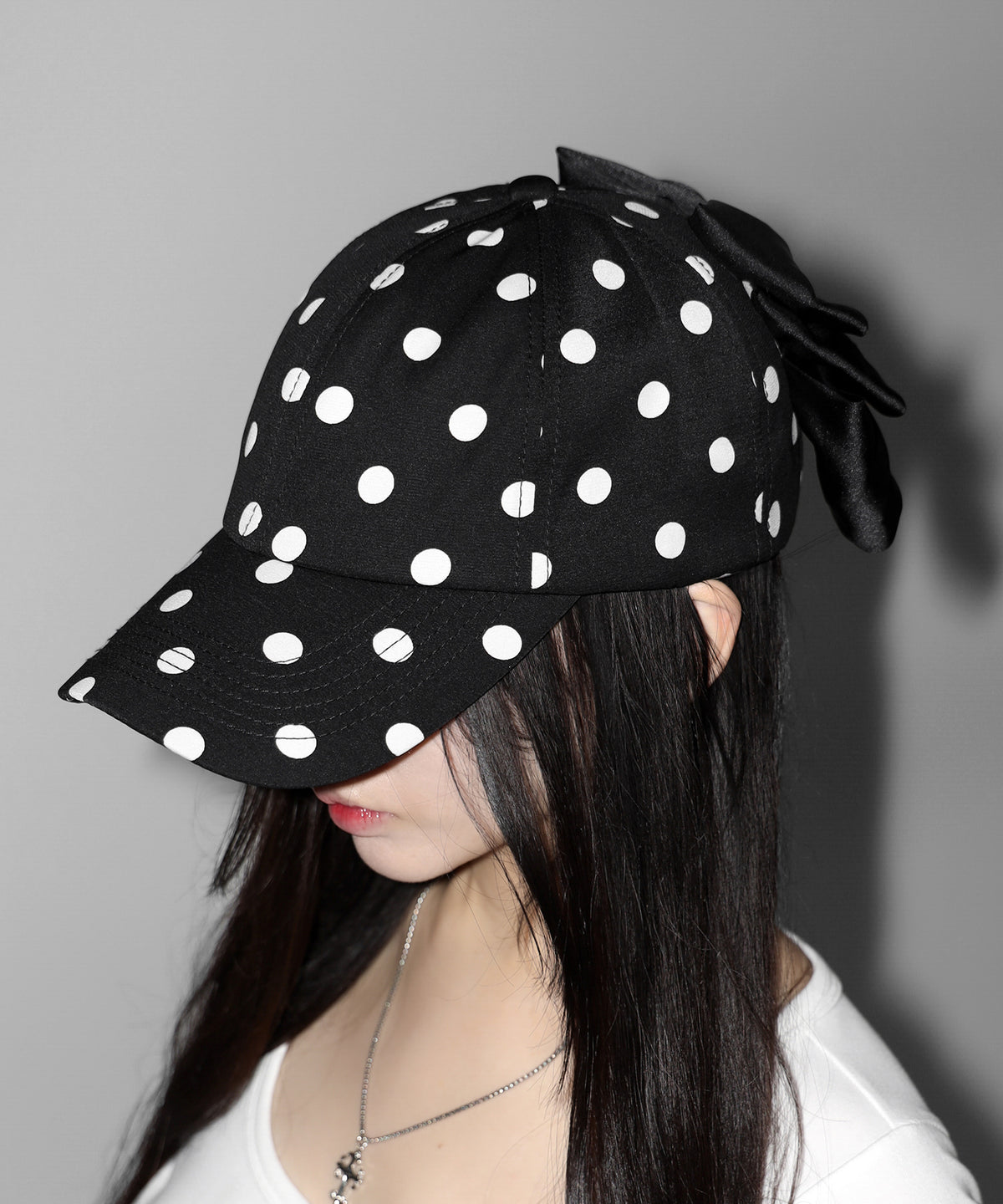 ドットバックリボンキャップ ／ DOT back ribbon CAP