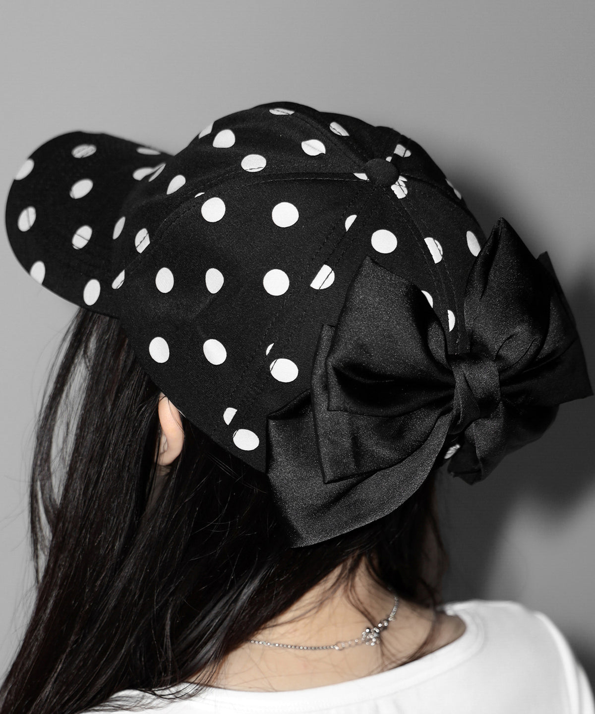 ドットバックリボンキャップ ／ DOT back ribbon CAP