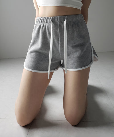 【 ３color 】サイドラインパイピングスウェットショートパンツ ／ sideline piping sweat short pants