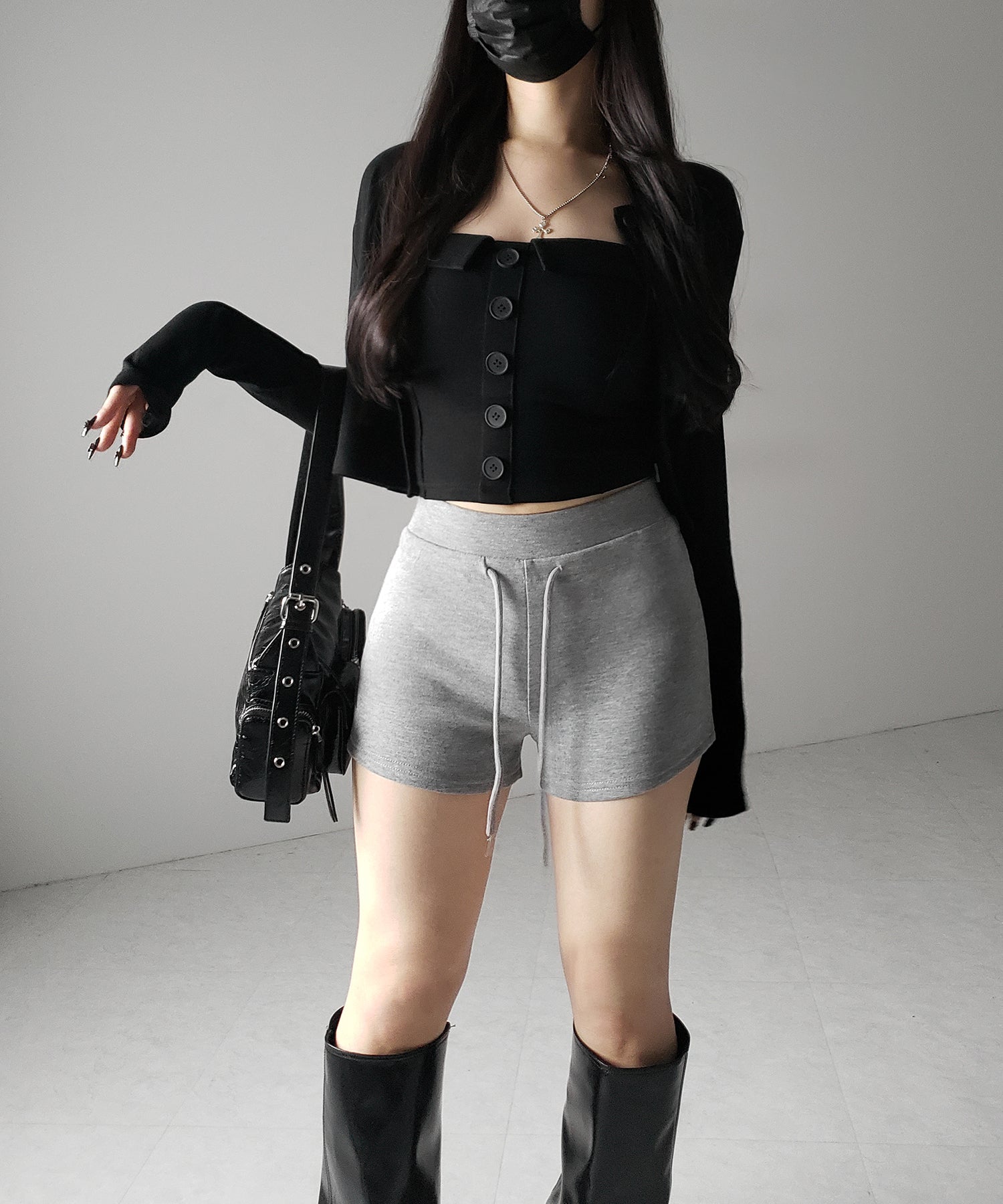 【 ２color ／３size 】マイクロミニスウェットショートパンツ ／ micro mini sweat short pants