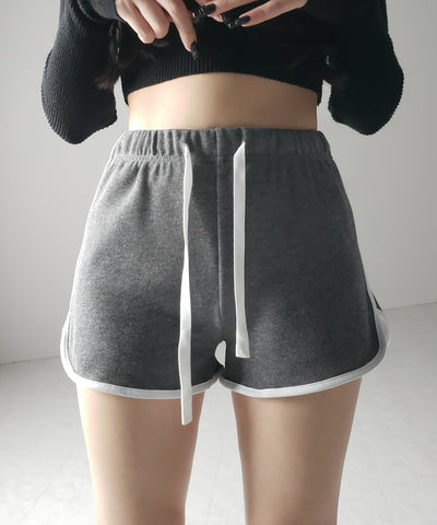 【 ３color 】サイドラインパイピングスウェットショートパンツ ／ sideline piping sweat short pants