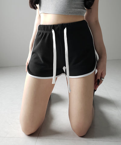 【 ３color 】サイドラインパイピングスウェットショートパンツ ／ sideline piping sweat short pants
