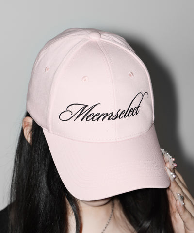 【 PINK ANGEL CLUB 】lettering LOGO embroidery CAP ／ レタリングロゴ刺繍キャップ