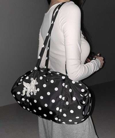 ドットミニボストンショルダーバッグ　／ Dot mini boston shoulder bag
