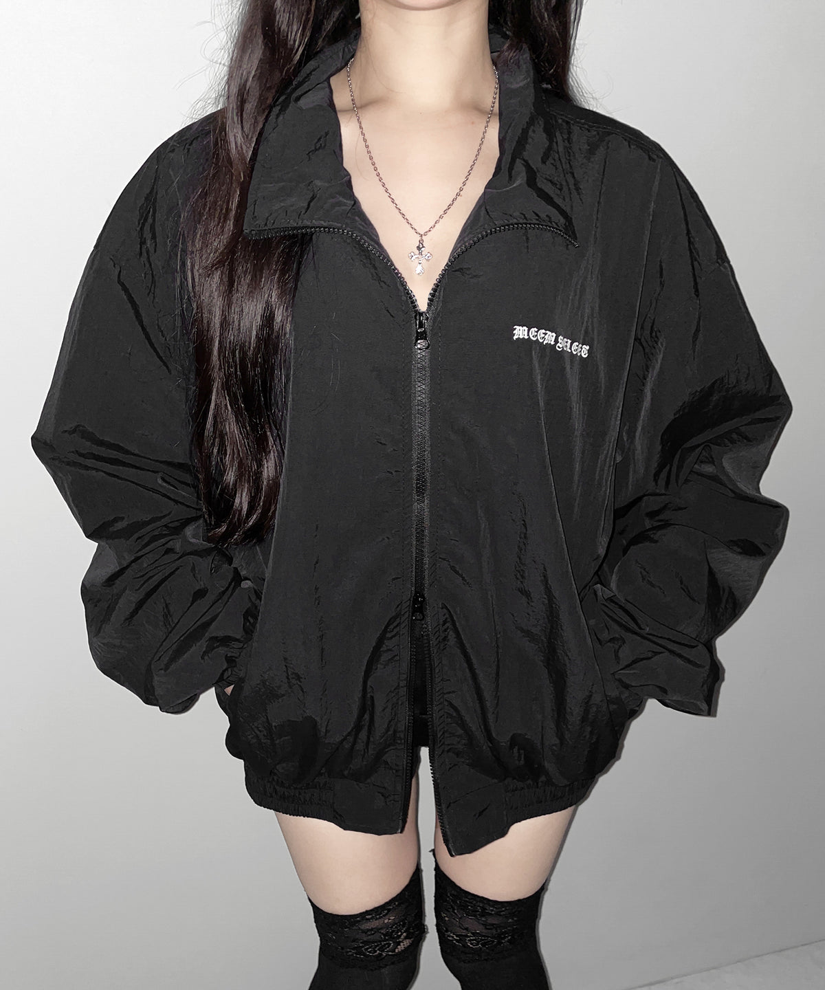 グランジロゴナイロンジャケット /  grunge logo nylon jacket