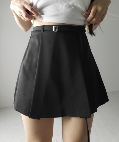 【 セットアップ 】オーバーサイズテーラードジャケット ＆ ハイウエストミニスカパン SET ／ oversize tailored jacket & high waist mini skirt pants SET