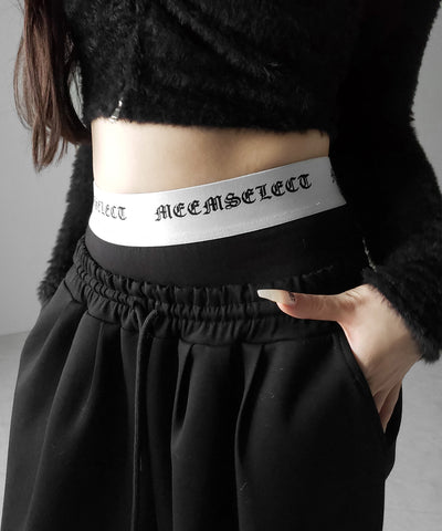 【 レイヤード可能 】グランジロゴインナーパンツ ／ grunge logo inner pants