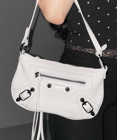 【 ショルダーストラップ付き２WAY 】ヴィンテージライクグランジミニハンドバッグ／ vintage like grunge mini hand bag